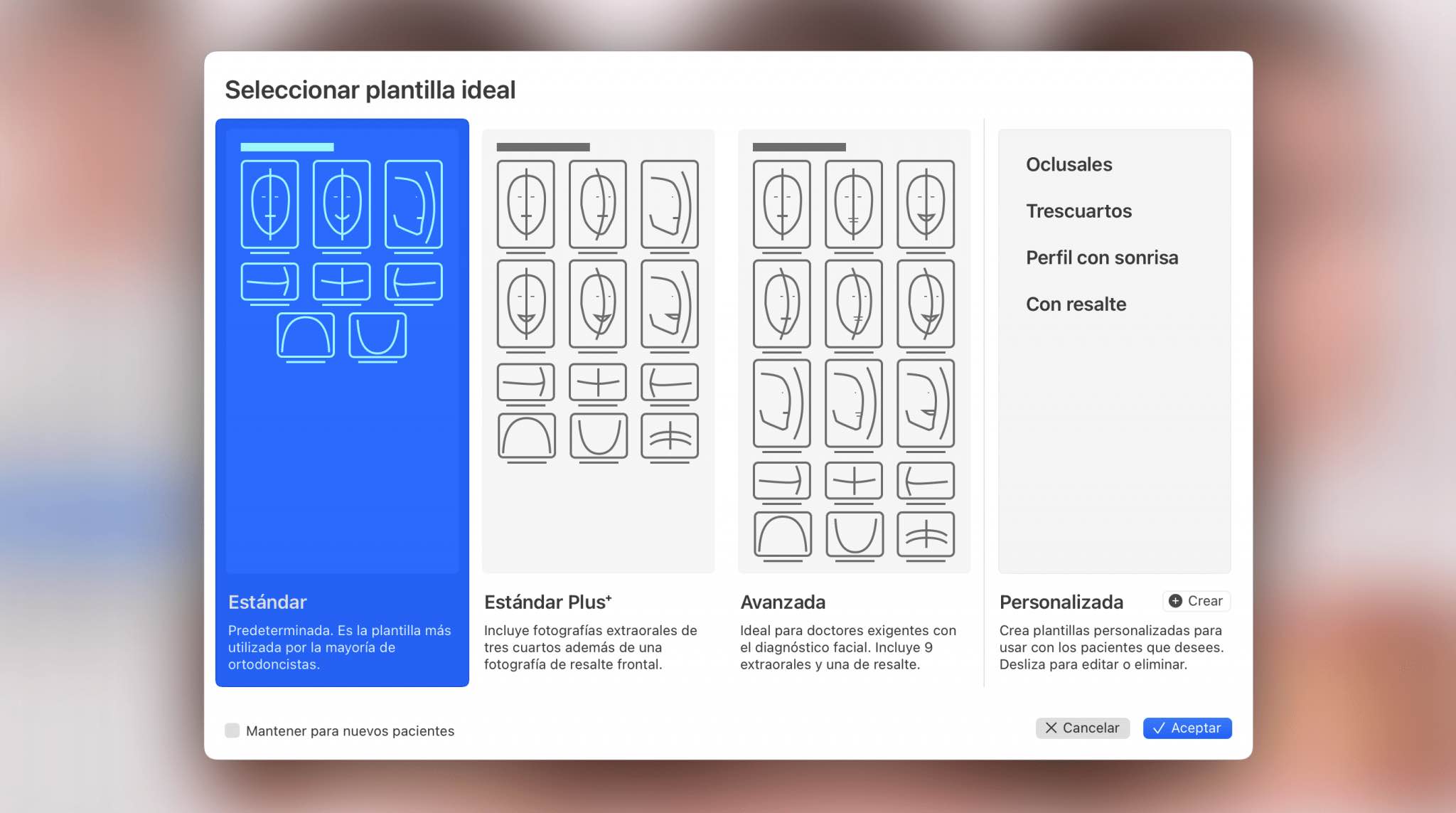 Photo templates in orthokit