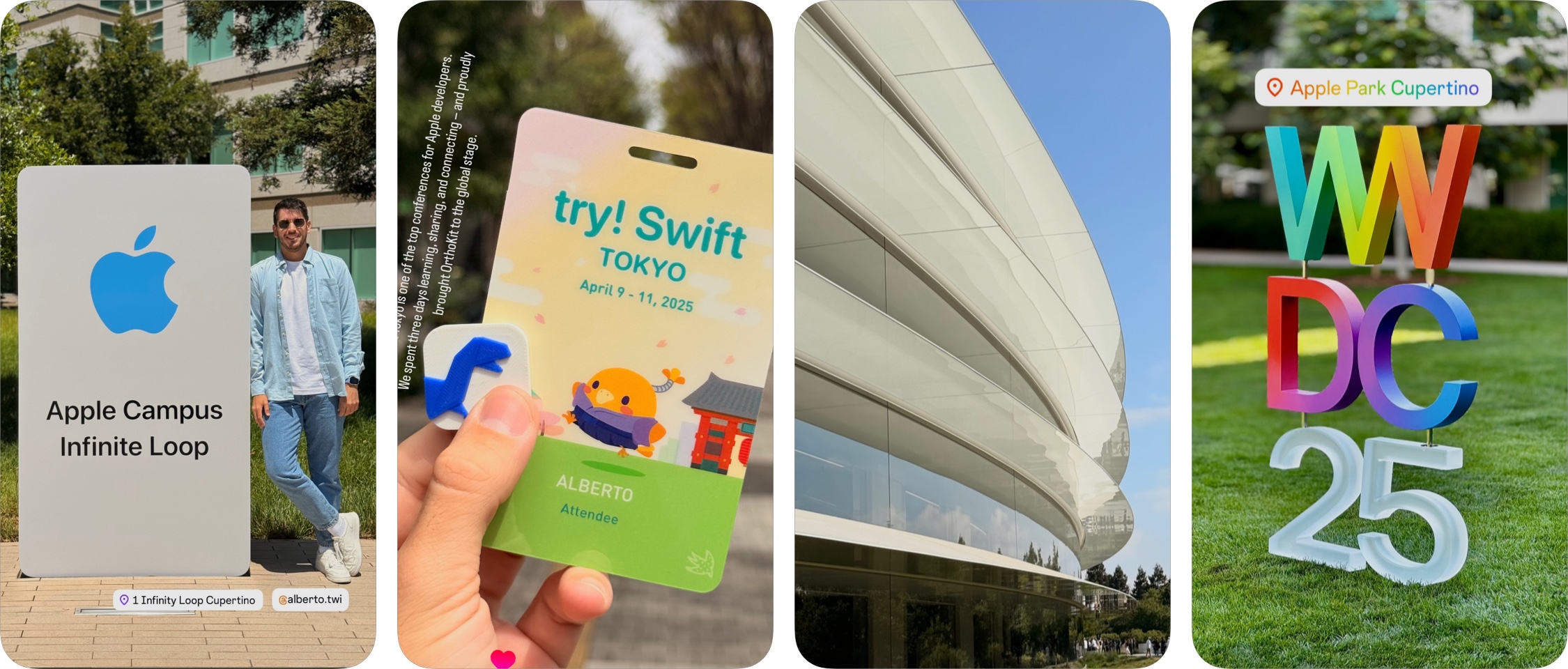 OrthoKit at WWDC Apple Park and try! Swift Tokyo